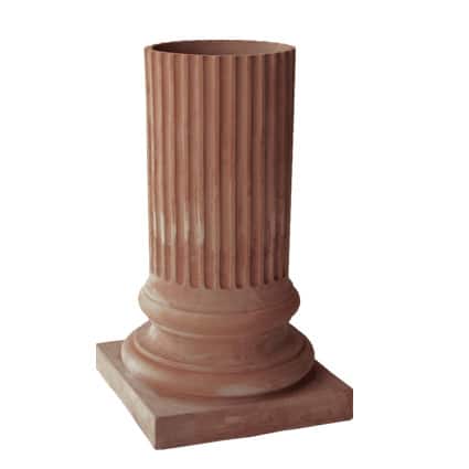 Italiain Terracotta Tall Column Planter