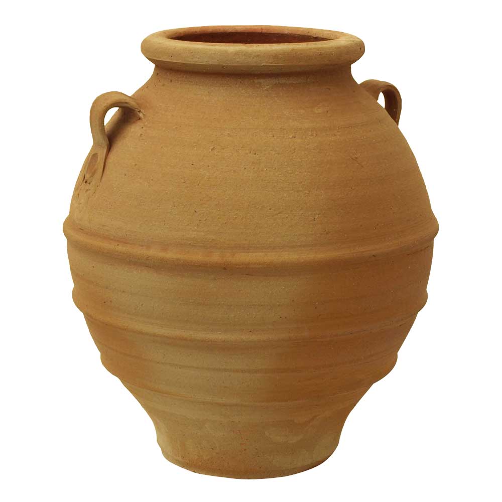 Greek Terracotta Bulbous Pot