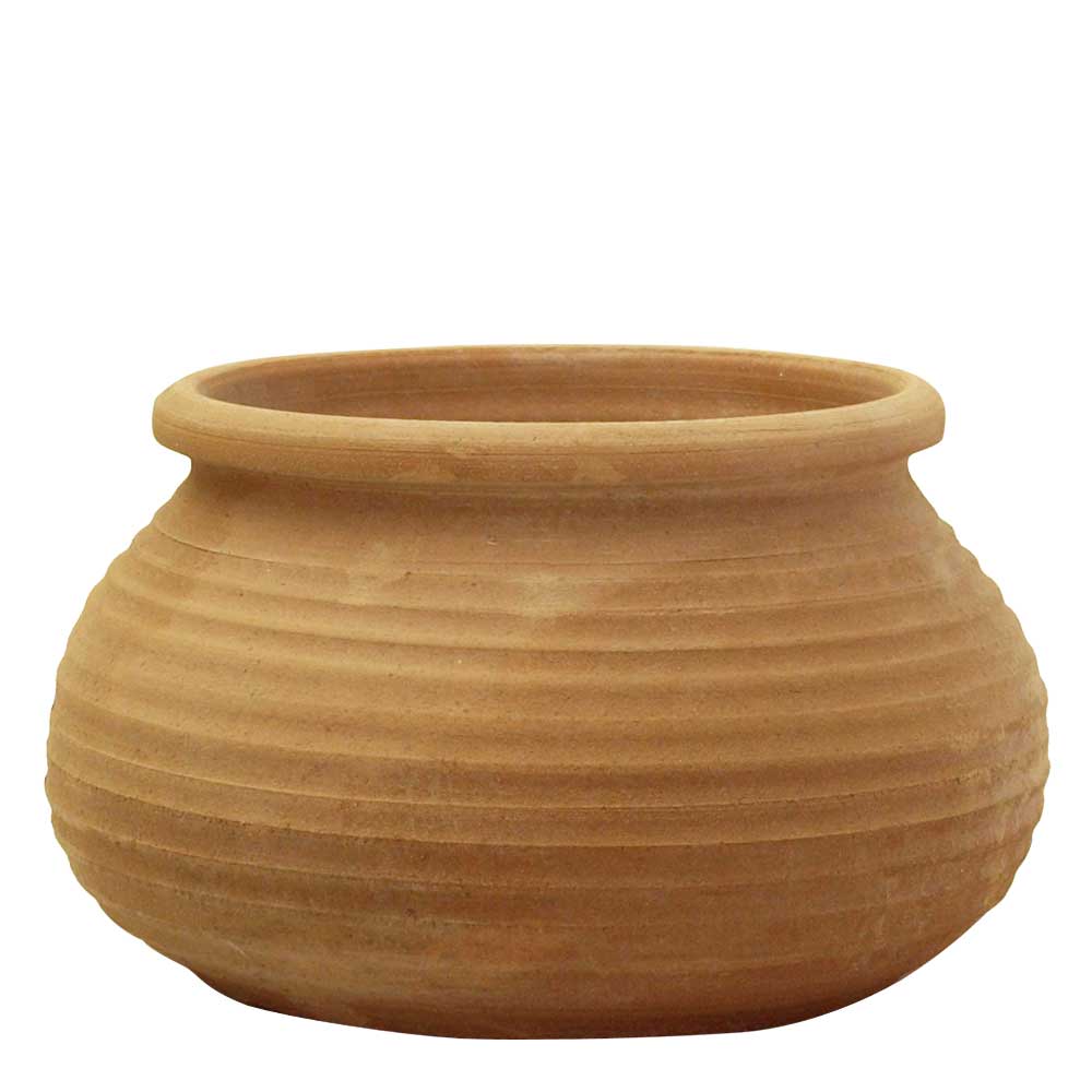 Greek Terracotta Rounded Pot