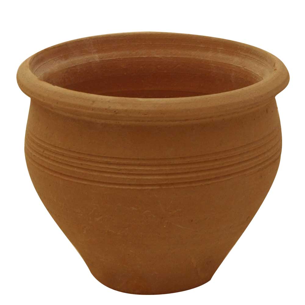 Greek Terracotta Simple Rounded Jar