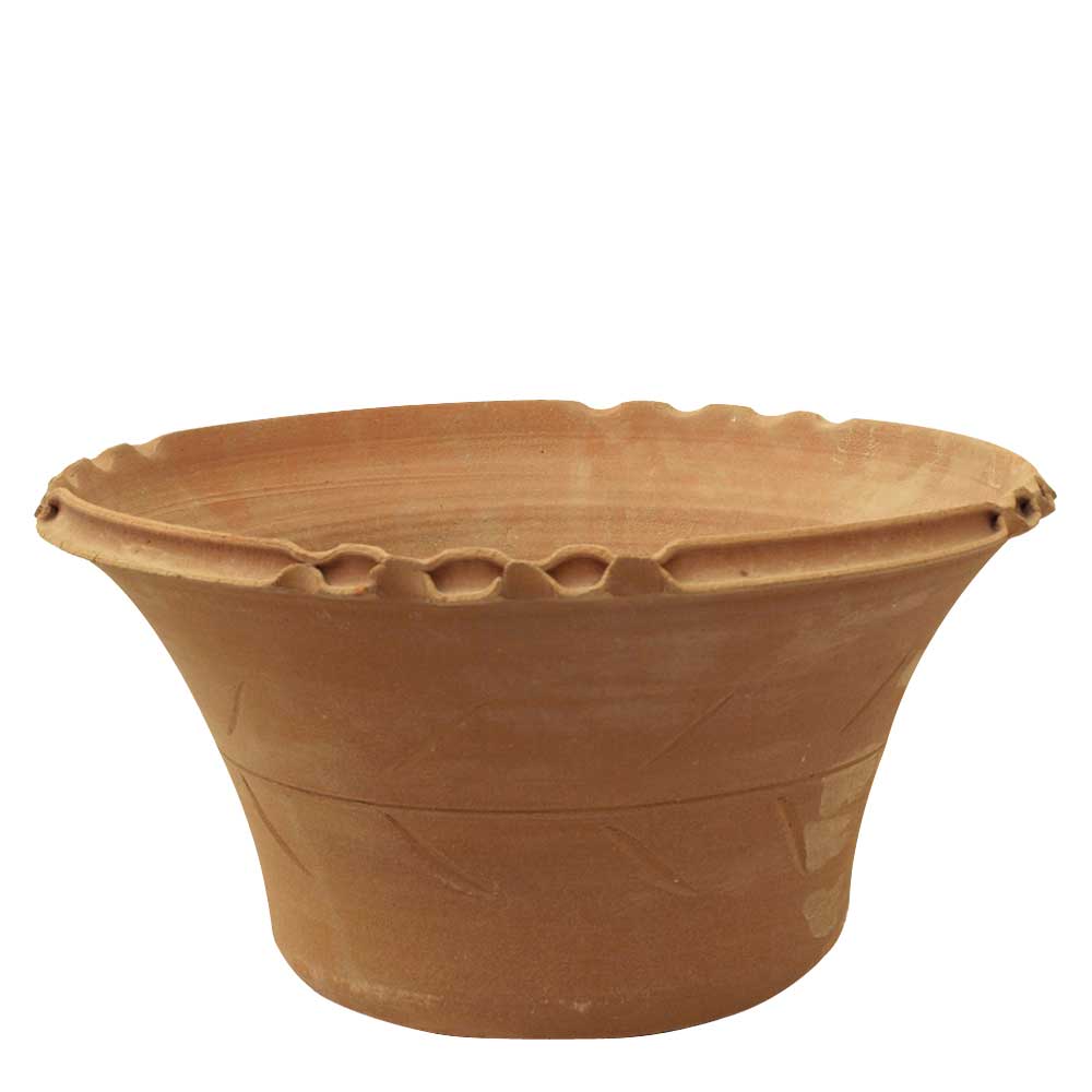 Greek Terracotta Tapered Bowl