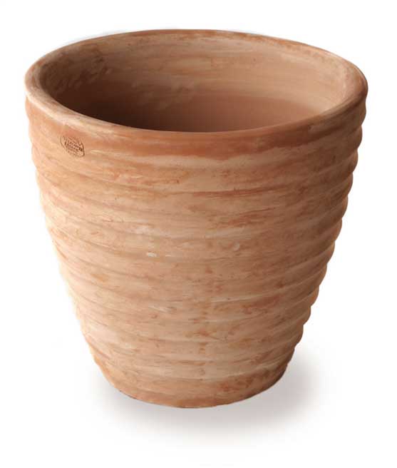 Italian Terracaotta Short Ribbed Planter