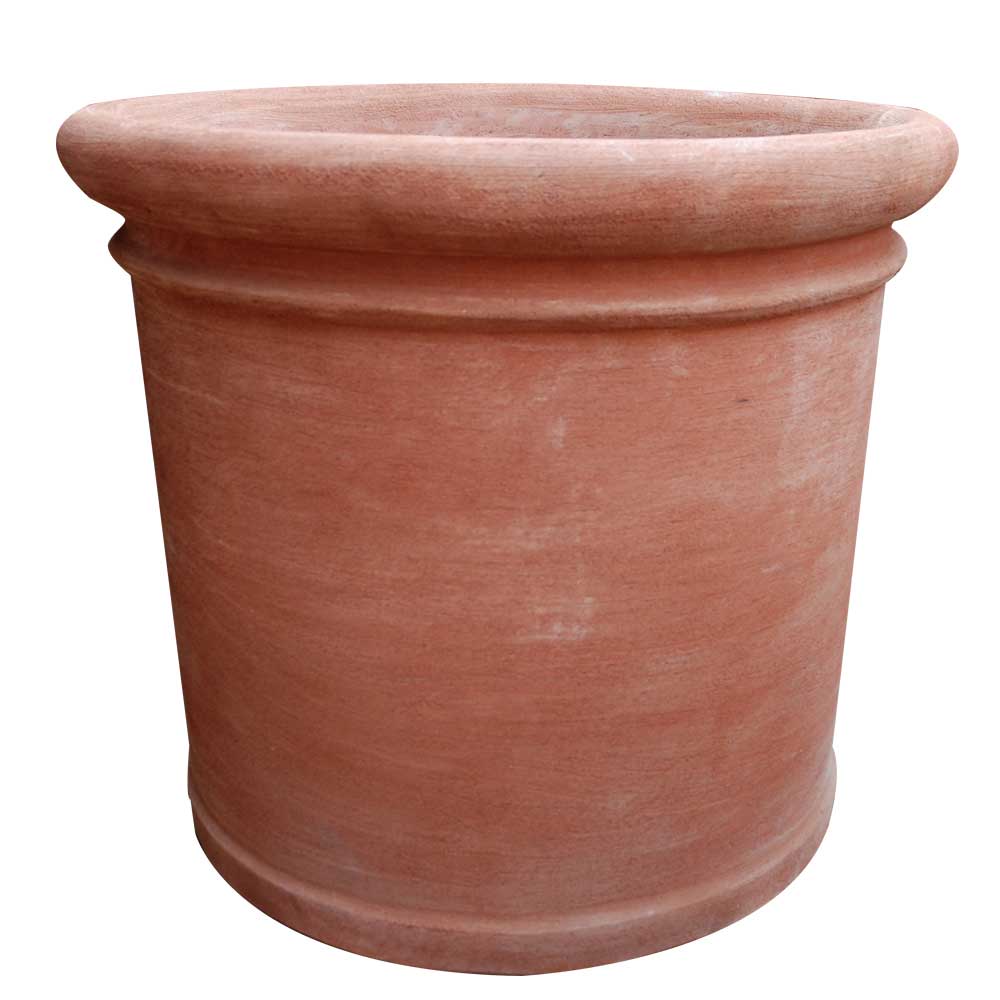 Italian Terracotta Cylinder Pot