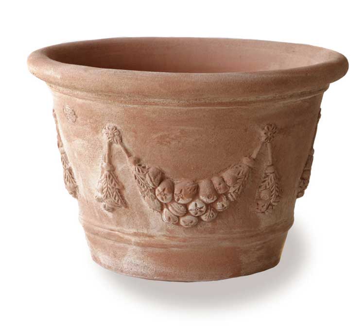 Italian Terracotta Garland Planter