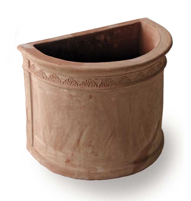 Italian Terracotta Half Round Wall Planter