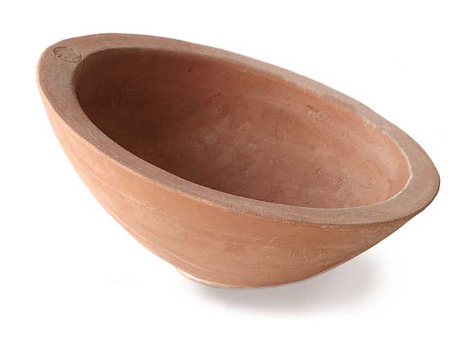 Italian Terracotta Low Bowl Cut on the Diagonal