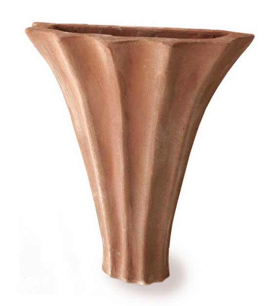 Italian Terracotta "Pocket" Flower Vase
