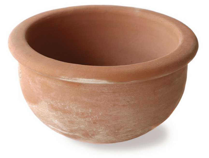 Italian Terracotta Smooth Low Bowl