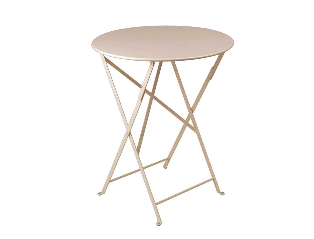 Bistro Metal Round Folding Table - Eye of the Day Garden ...