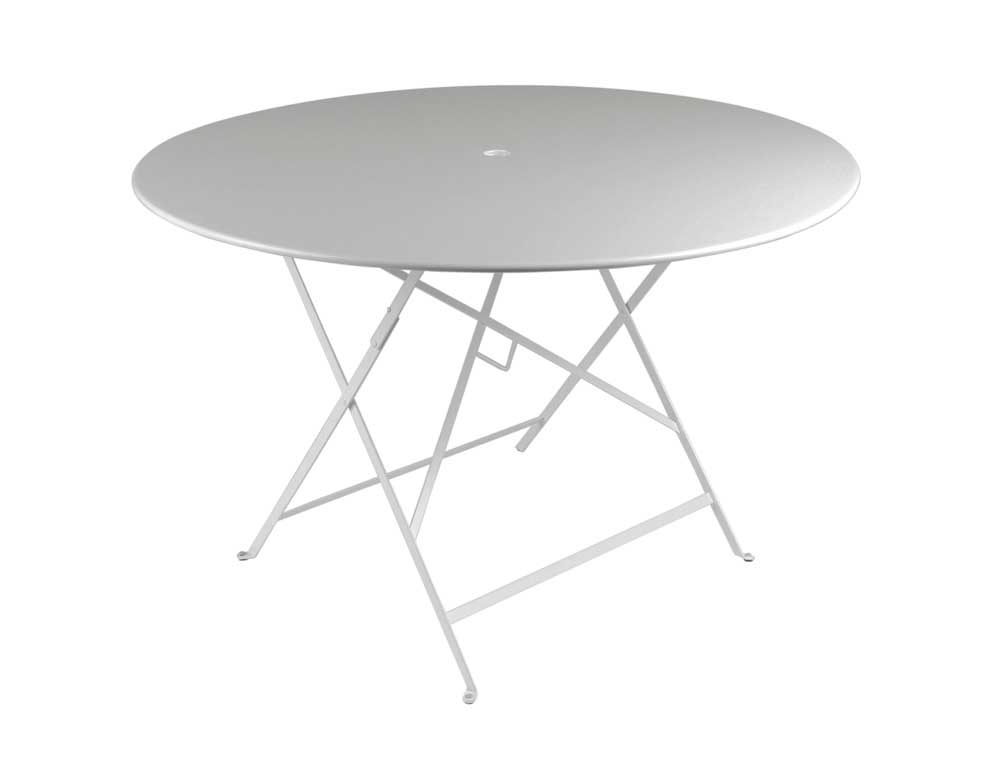 Bistro Metal Round Folding Table With, Folding Round Garden Table Metal