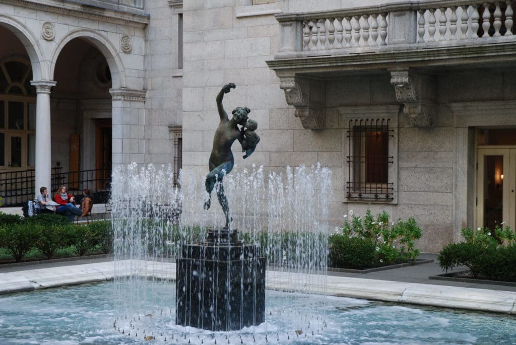 Boston Library Fountain 1