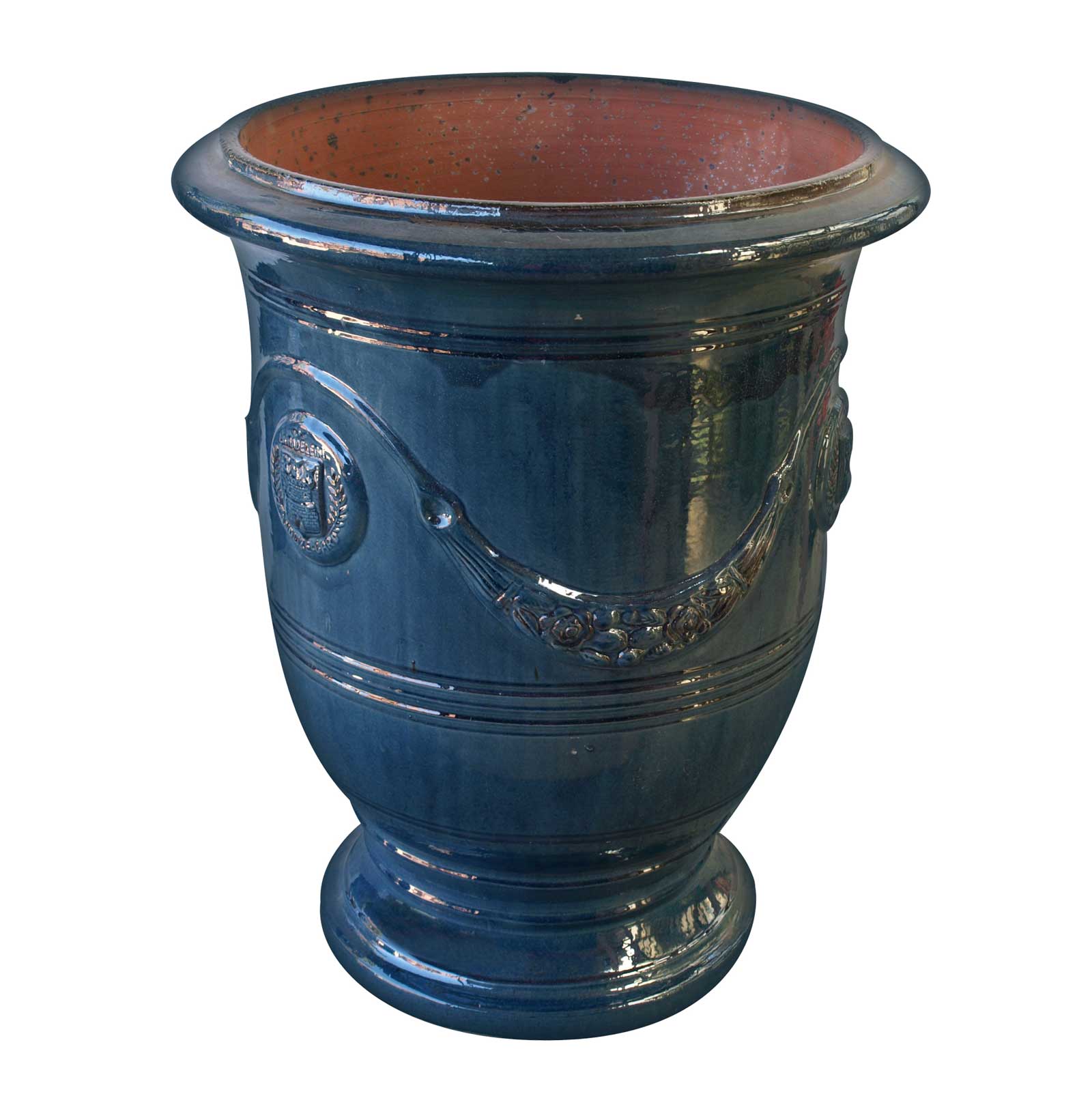 vase anduze bleu
