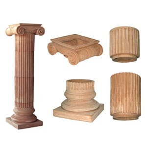 Italian Terracotta Ionic Column