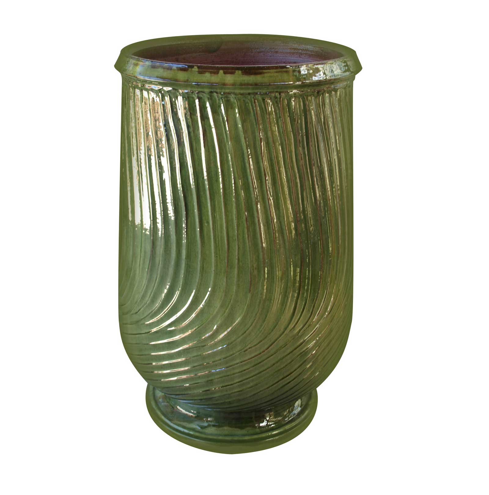 Anduze Jar in Striped Green