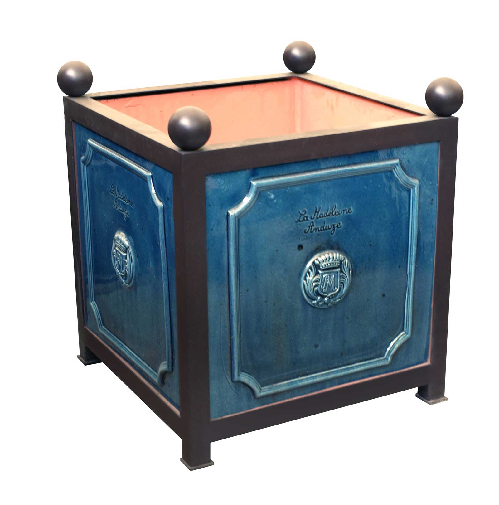 Fench Anduze Orange Tree Planter in Blue Lavande