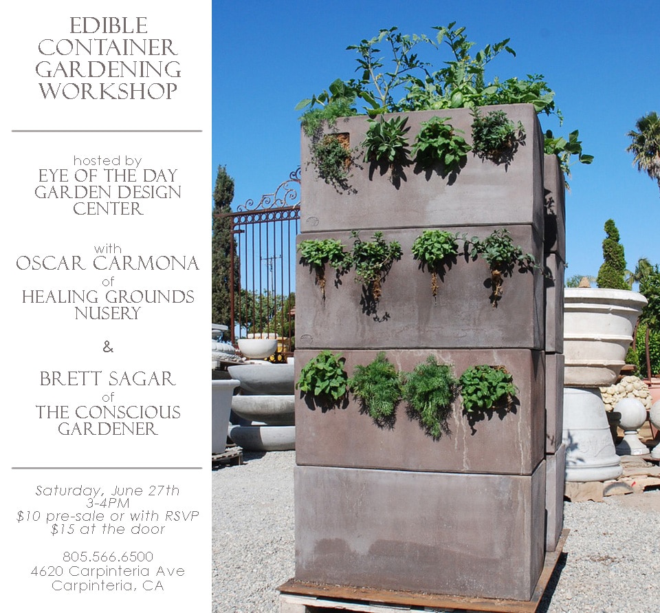 Edible Container Gardening Workshop Ad 1 copy