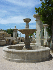 Fontaine Centrale Ronde Double Vasque