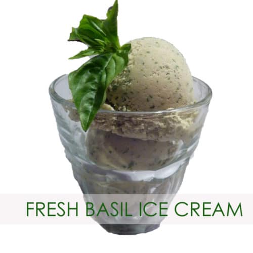 basil ice cream-garden recipe-gardens