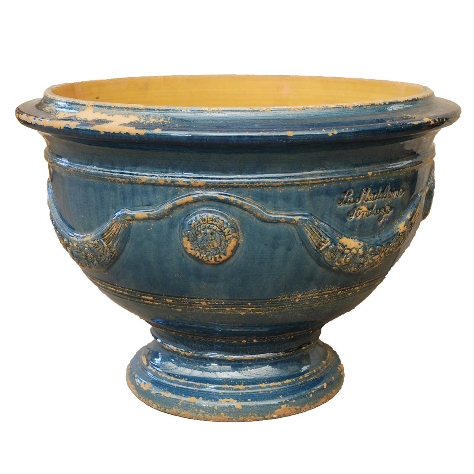 French Anduze Coupe in Aged Blue Lavande