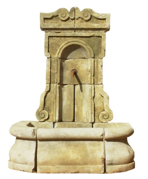 French Limestone Fountain -Bordelaise-PTFCS018