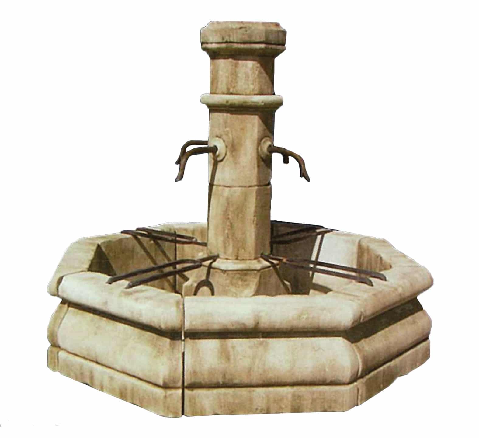 French Limestone Fountain