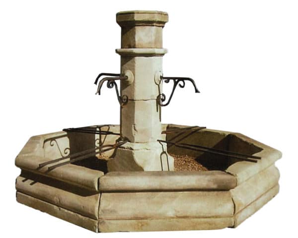Hand-Carved-French-Limestone-Fountain-Centrale-Octogonale-300-PTFCS001C