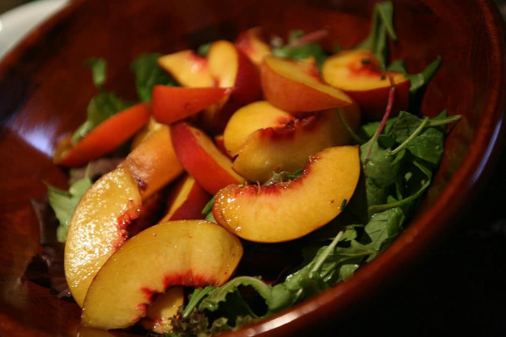 Garden Recipes: Green Peach Salad 