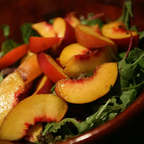 Garden Recipes: Green Peach Salad
