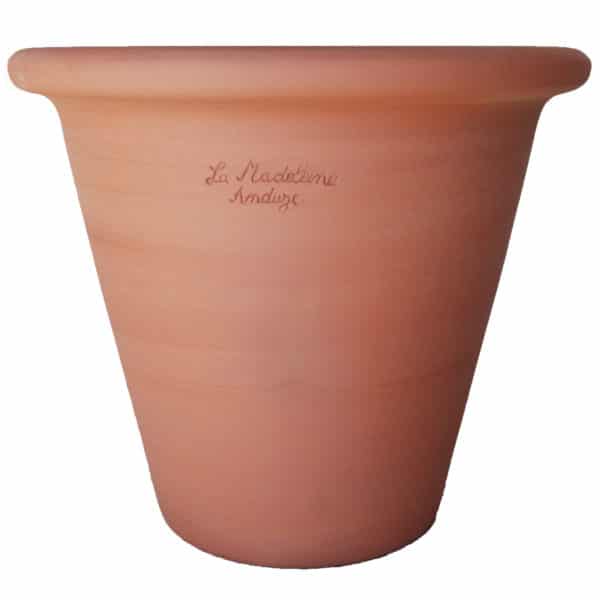 cuvier-rond-french-anduze-rolled-rim-planter-terracotta