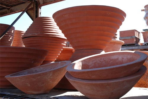 frostproof Italian terracotta pottery
