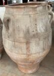 vintage Greek Pithari oil jar with a light natural patina