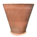 Castor terracotta planter