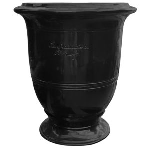 Vase Anduze Lisse in Noir