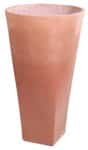 Tall Round Planter with Squared Base