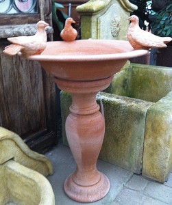 Terracotta Birdbath