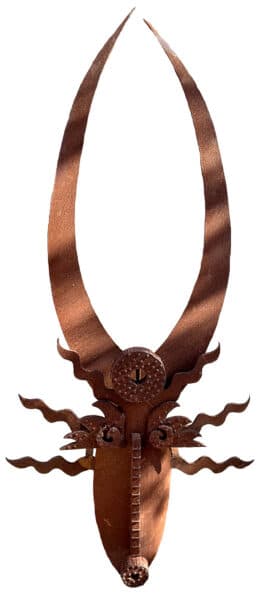 abstract mask from with styled horns and hair