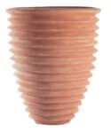 tall ribbed Italian terracotta planter